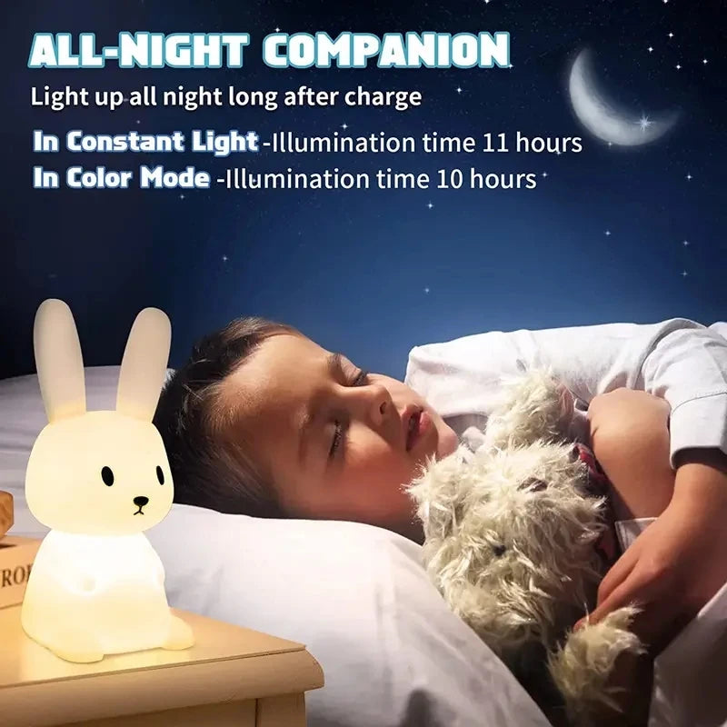 Cute Rabbit Night Light for Kids