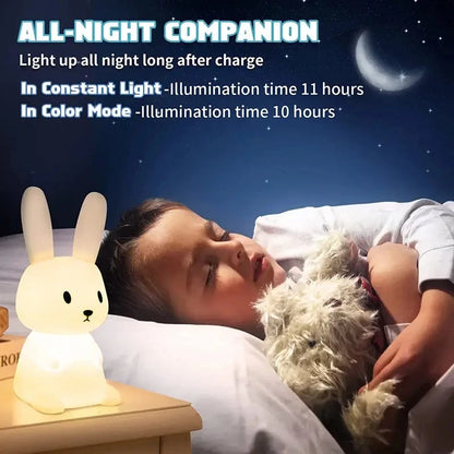 Cute Rabbit Night Light for Kids