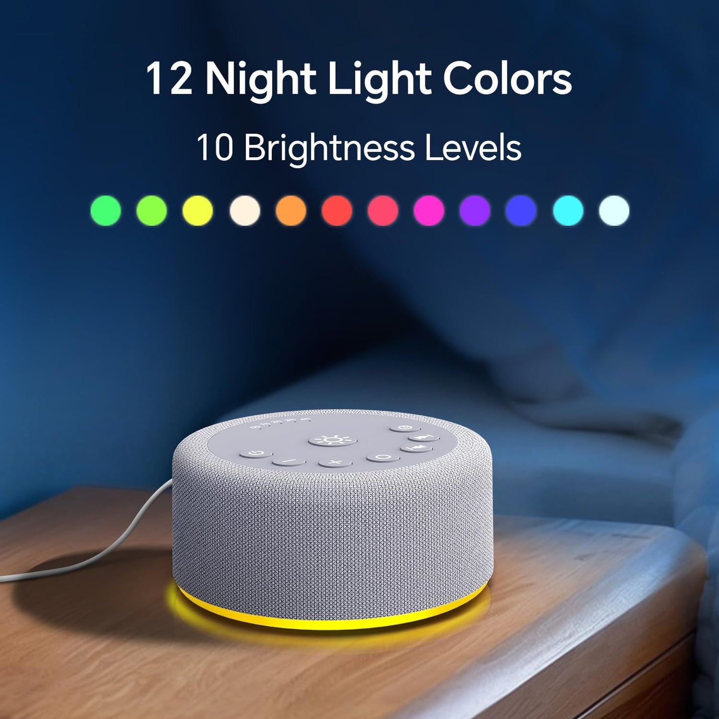 Baby Sleep Sound Machine with Night Light