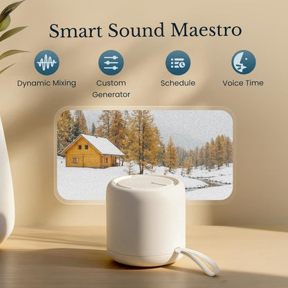 White Noise Machine & Alarm Clock with App Control