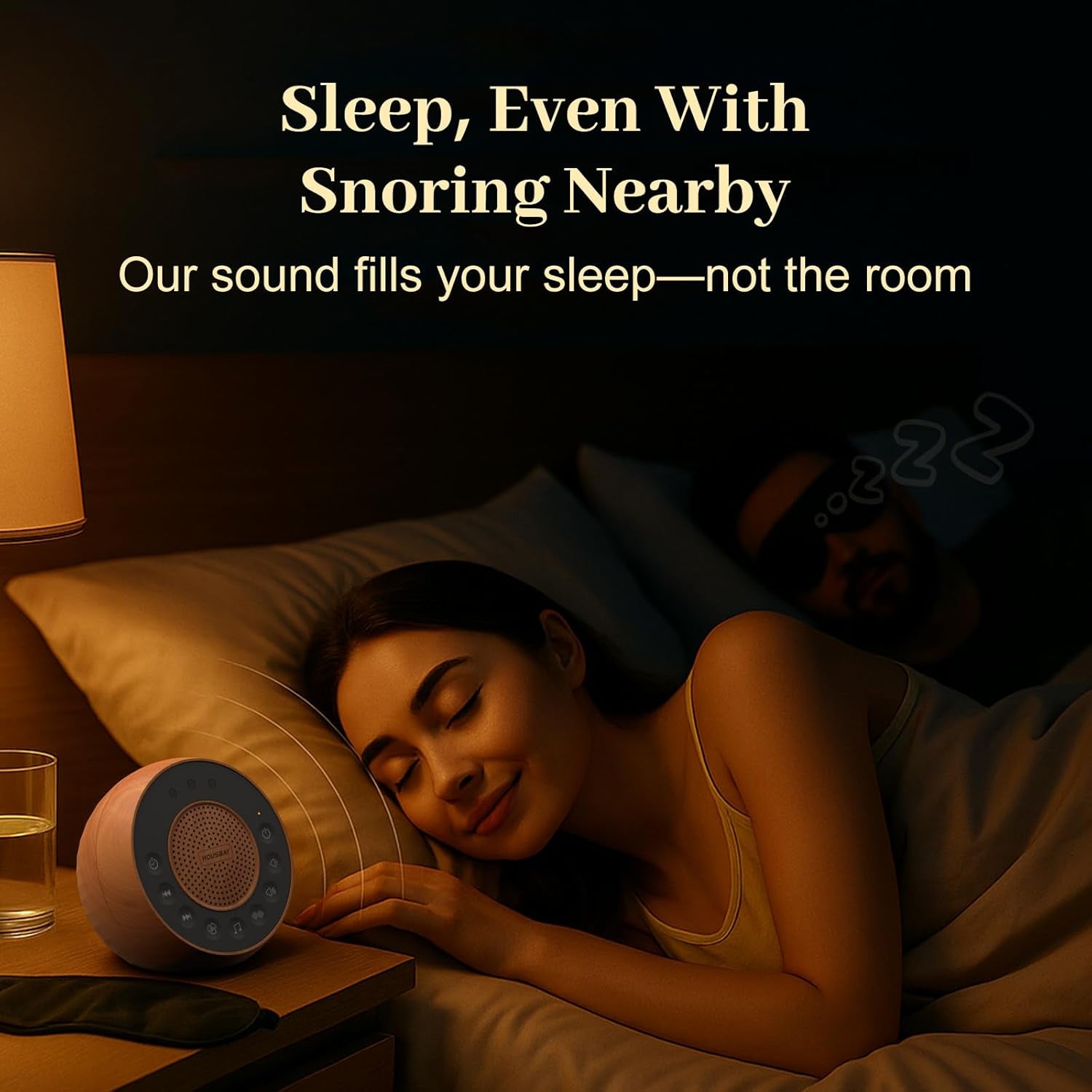 White Noise Machine — Wood Grain Design