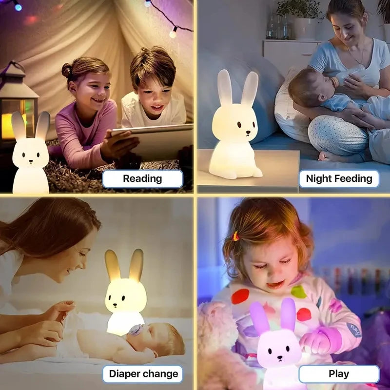 Cute Rabbit Night Light for Kids