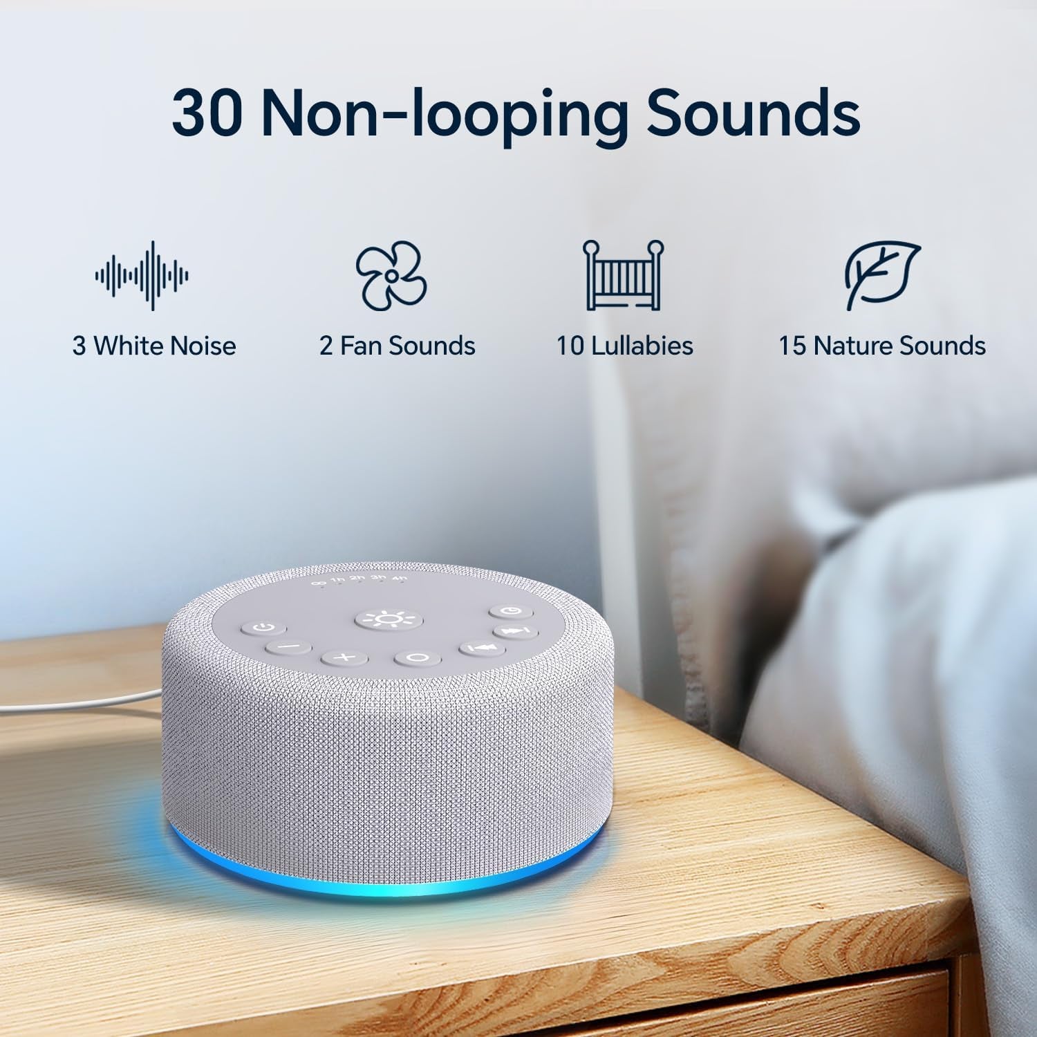 Baby Sleep Sound Machine with Night Light