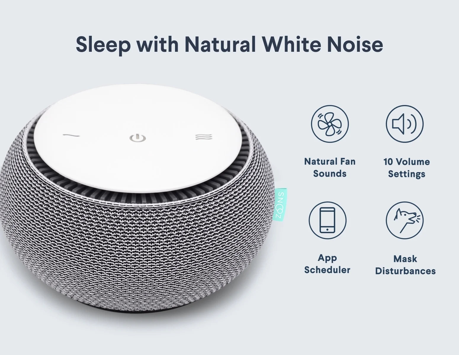 Snooz White Noise Machine with App Control